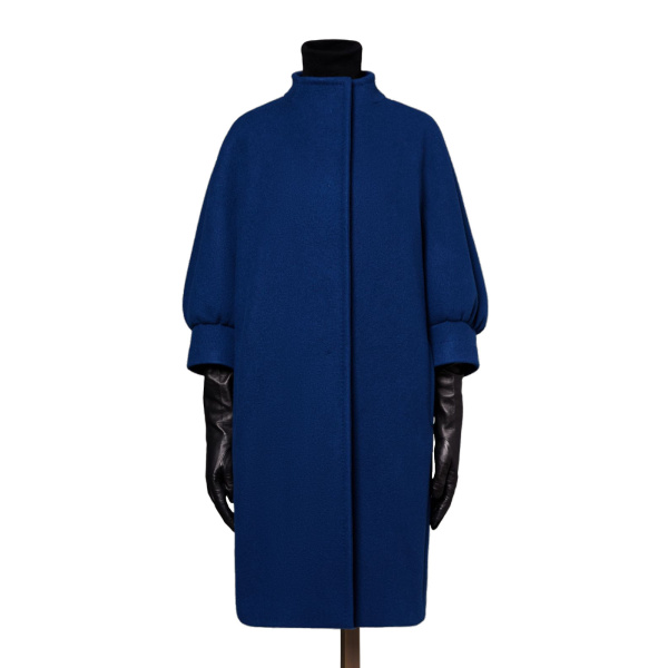 Max Mara Macina Cashmere Cocoon Coat in Cornflower Blue | Wool Coat | Luxury Shoes 