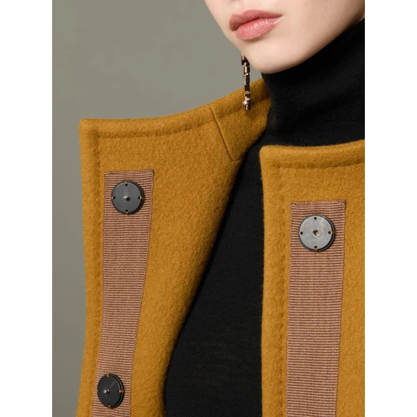 Max Mara Macina Cashmere Cocoon Coat in Mustard | Wool Coat | Luxury Shoes 
