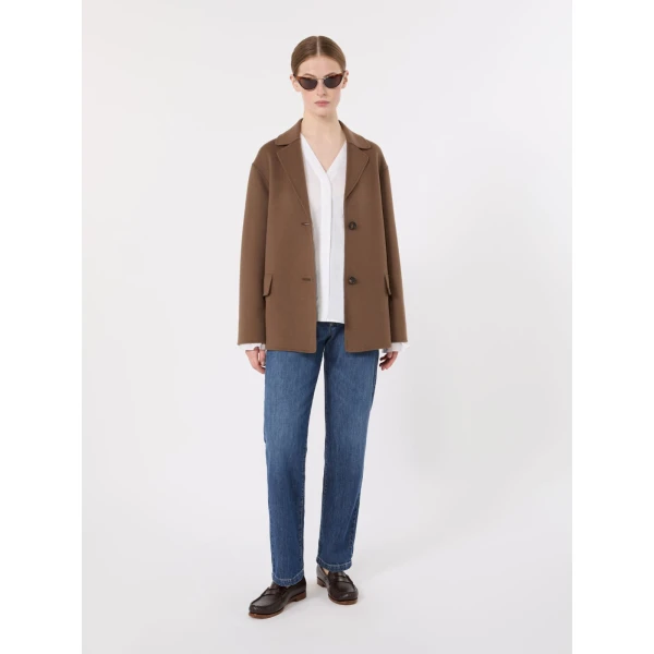 Max Mara Macro Slim-Fit Cotton Denim Jeans in China Blue | Denim | Luxury Shoes 
