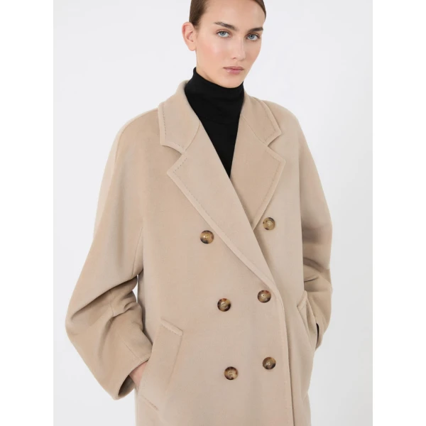 Max Mara Madame 101801 Icon Coat in Sand | Coats | Luxury Shoes 