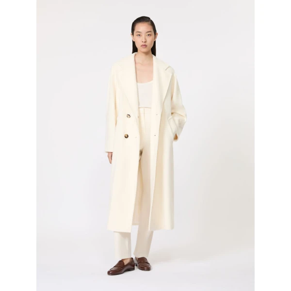 Max Mara Madame 101801 Icon Coat in White | Coats | Luxury Shoes 