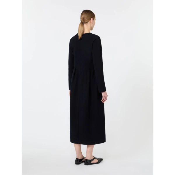 Max Mara Magia Boucle-Look Jersey Maxi Dress in Ultramarine | Maxi Dresses | Luxury Shoes 