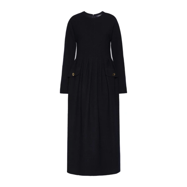 Magia Boucle-Look Jersey Maxi Dress in Ultramarine