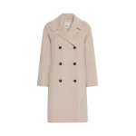 Max Mara Magnolia Double-Breasted Wool Midi Coat in Beige | Wool Coat | Luxury Shoes 