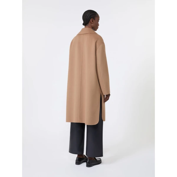Max Mara Magnolia Double-Breasted Wool Midi Coat in Camel | Wool Coat | Luxury Shoes 