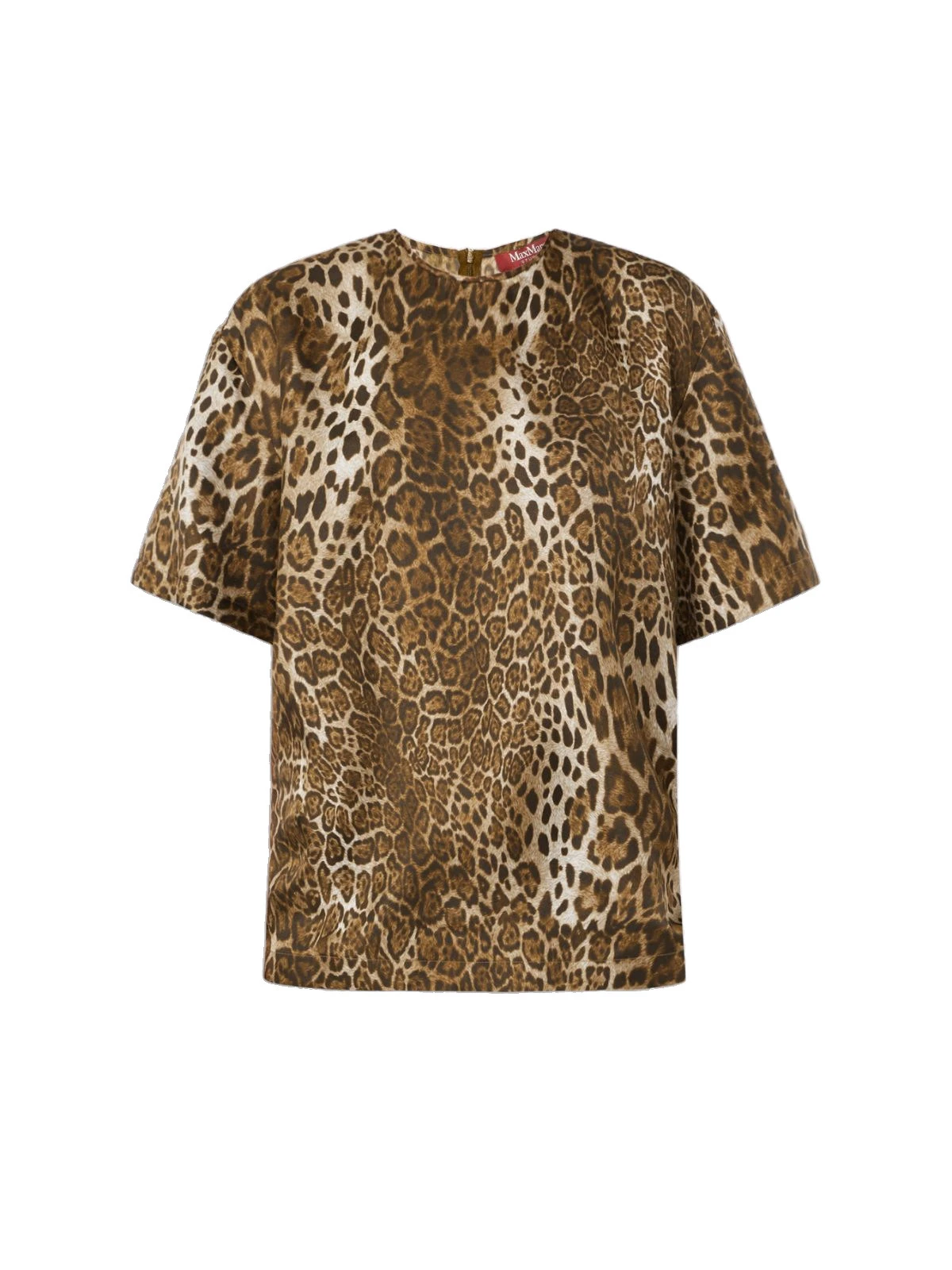 Max Mara Mambo Printed Silk T-Shirt Blouse in Brown Max Mara Mambo Printed Silk T-Shirt Blouse in Brown | Blouse | Luxury Shoes