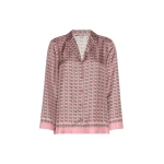 Max Mara Mambo Printed Silk Twill Shirt in Pink | Shirts | Luxury Shoes 