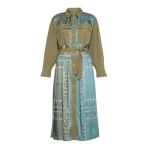 Max Mara Manto Twill and Poplin Shirt Dress in Light Blue | Shirtdress | Luxury Shoes 