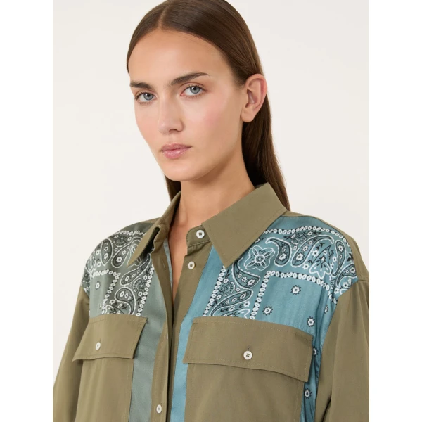 Max Mara Manto Twill and Poplin Shirt Dress in Light Blue | Shirtdress | Luxury Shoes 