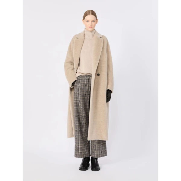 Max Mara Mantova Wool and Cashmere Polo-Neck Sweater in Albino White | Turtlenecks | Luxury Shoes 