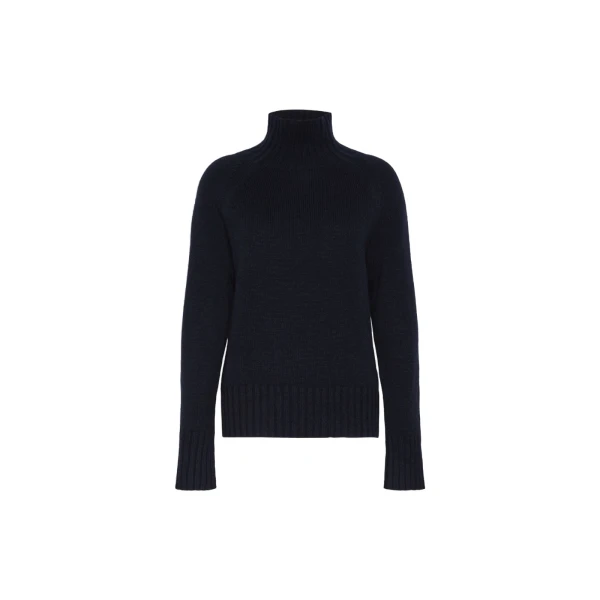 Max Mara Mantova Wool and Cashmere Polo-Neck Sweater in Ultramarine | Turtlenecks | Luxury Shoes 