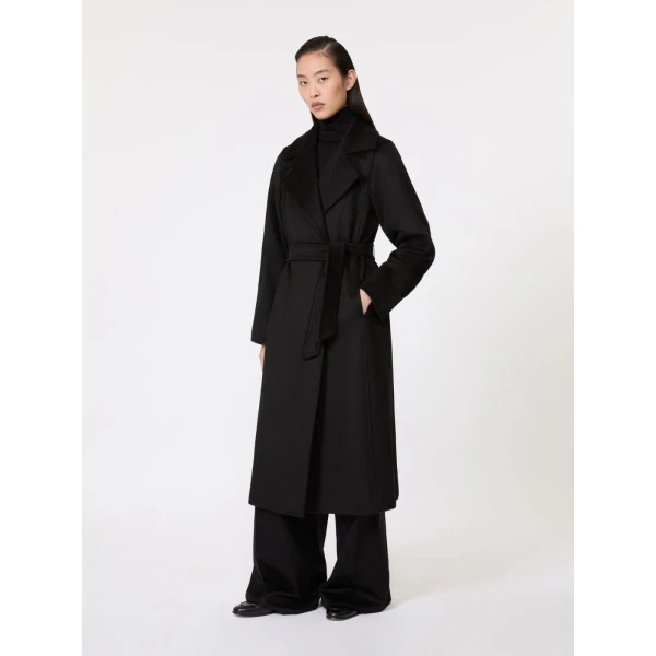 Max Mara Manuela Icon Coat in Black | Coats | Luxury Shoes 