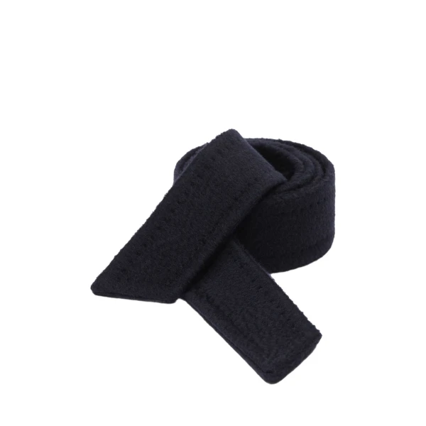 Max Mara Manuela Zibeline Belt in Black | Belts | Luxury Shoes 