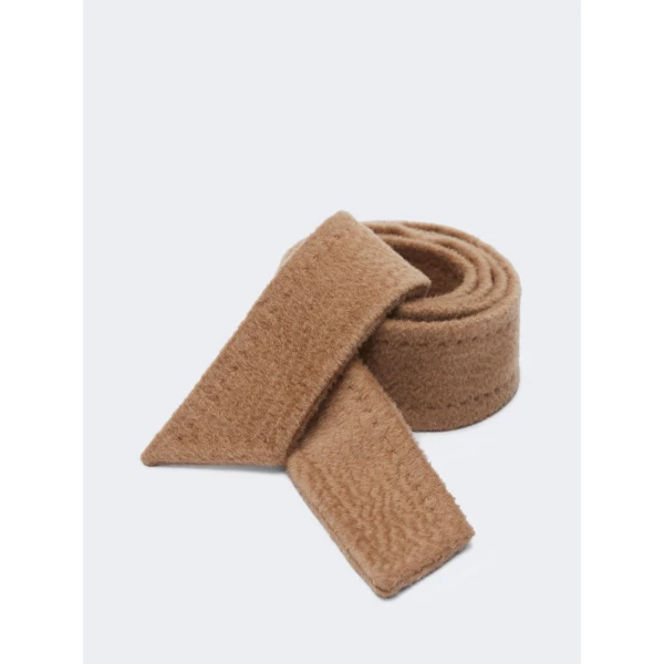 Max Mara Manuela Zibeline Belt in Camel | Belts | Luxury Shoes 