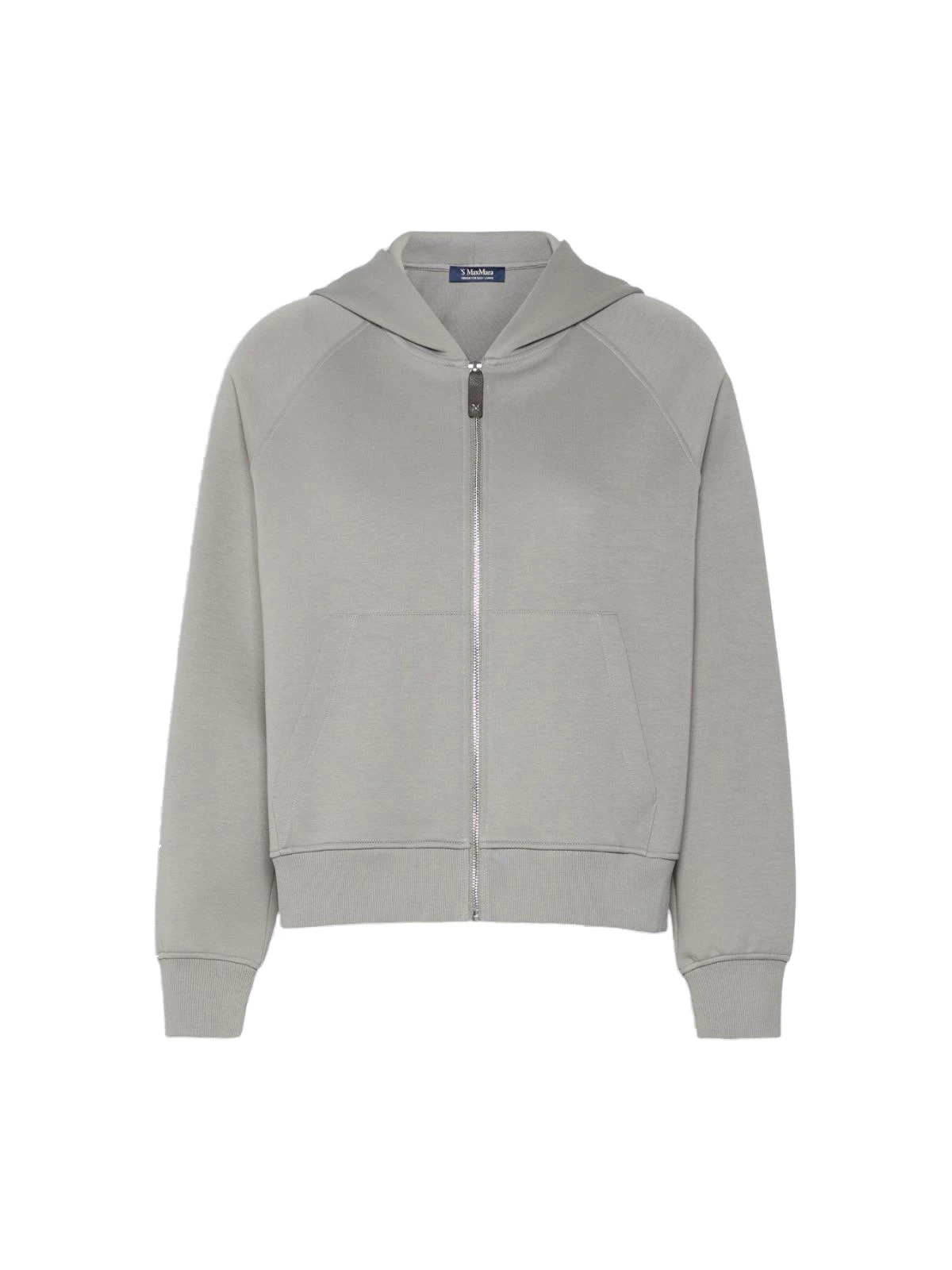Max Mara Marea Technical Cotton Jersey Sweatshirt in Pearl Grey Max Mara Marea Technical Cotton Jersey Sweatshirt in Pearl Grey | Sweaters | Luxury Shoes