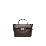 Max Mara Margaux Extra Small Leather Bag in Dark Brown | Mini Bags | Luxury Shoes 