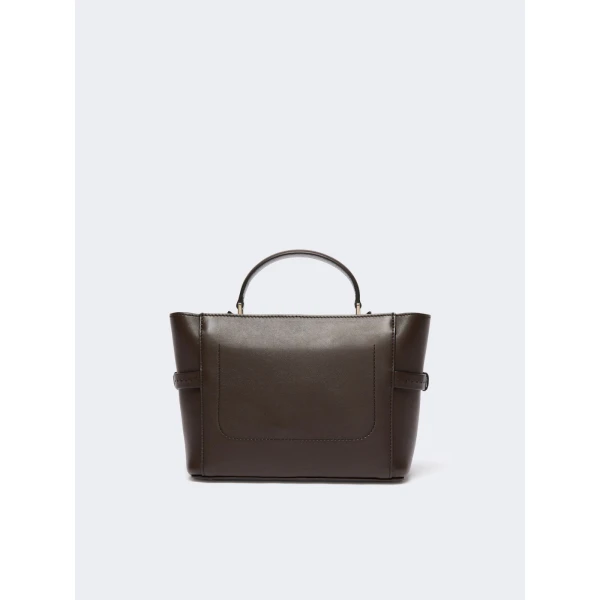 Max Mara Margaux Extra Small Leather Bag in Dark Brown | Mini Bags | Luxury Shoes 