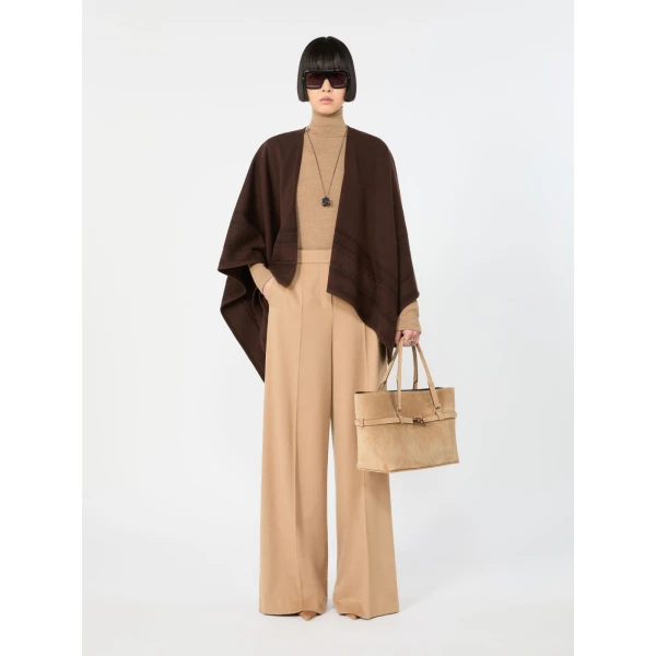 Max Mara Margaux Medium Suede Bag in Beige | Totes & Top-Handle Bags | Luxury Shoes 
