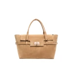 Max Mara Margaux Medium Suede Bag in Beige | Women | Luxury Shoes 