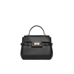 Max Mara Margaux Smooth Leather Handbag in Black | Totes & Top-Handle Bags | Luxury Shoes 