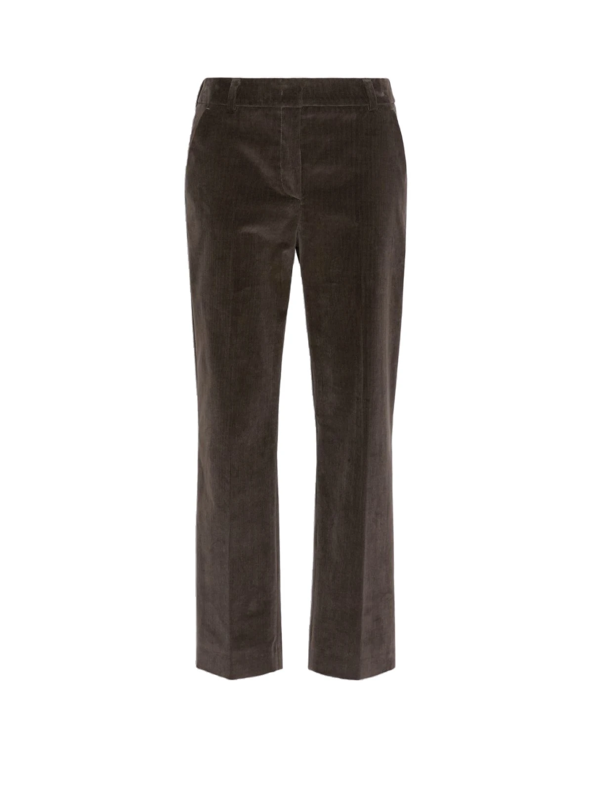 Max Mara Marruca Cotton Needlecord Cropped Trousers in Dark Brown Max Mara Marruca Cotton Needlecord Cropped Trousers in Dark Brown | Tailored pants | Luxury Shoes
