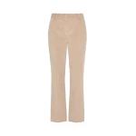 Max Mara Marruca Cotton Needlecord Cropped Trousers in Sand | Tailored pants | Luxury Shoes 