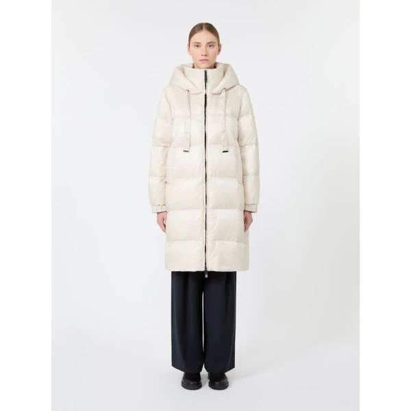 Max Mara Marte Roomy Quilted Midi Puffer in Vanilla | Coats | Luxury Shoes 