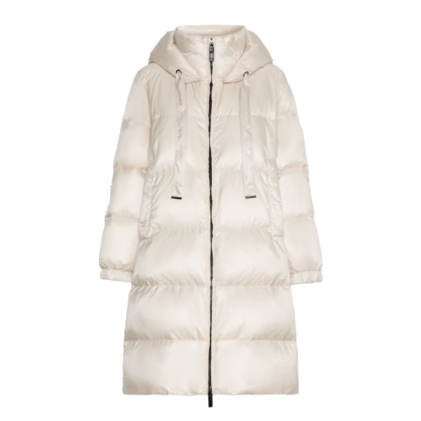 Max Mara Marte Roomy Quilted Midi Puffer in Vanilla | Coats | Luxury Shoes 