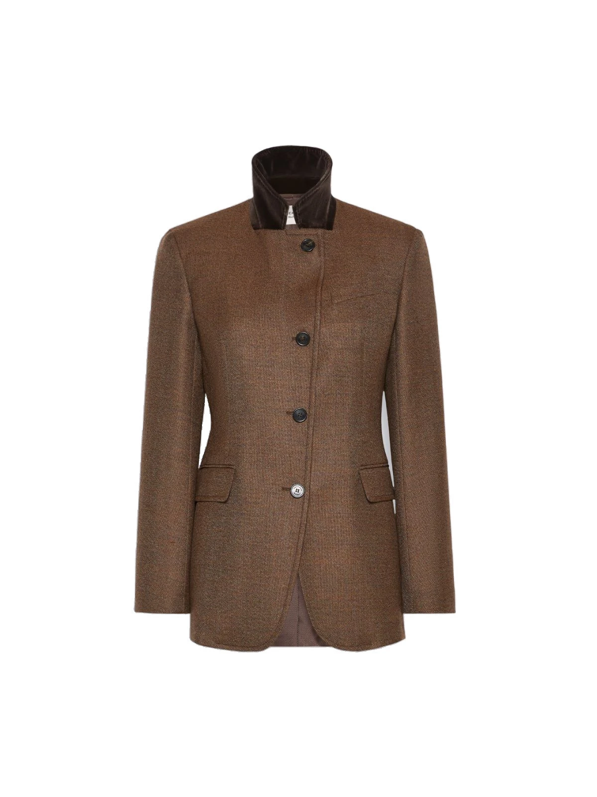 Max Mara Martora Single-Breasted Wool Tweed Jacket in Brown Max Mara Martora Single-Breasted Wool Tweed Jacket in Brown | Blazers | Luxury Shoes