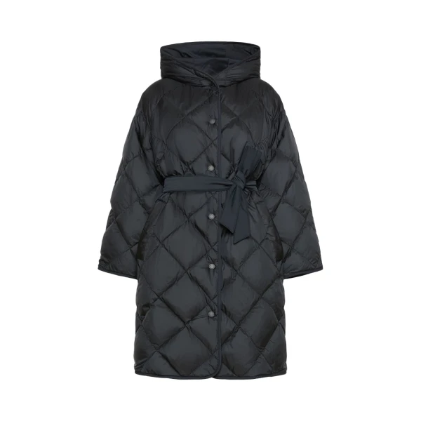Max Mara Massa Reversible Technical Twill Down Jacket in Black | Jackets | Luxury Shoes 