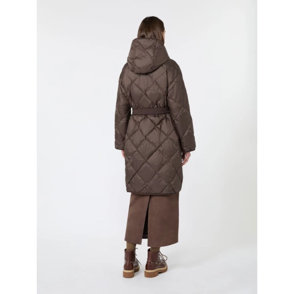 Max Mara Massa Reversible Technical Twill Down Jacket in Brown | Jackets | Luxury Shoes 