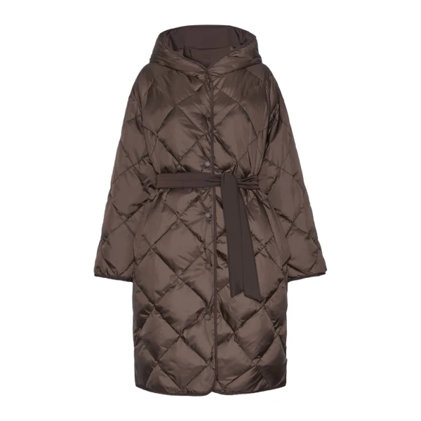 Max Mara Massa Reversible Technical Twill Down Jacket in Brown | Jackets | Luxury Shoes 