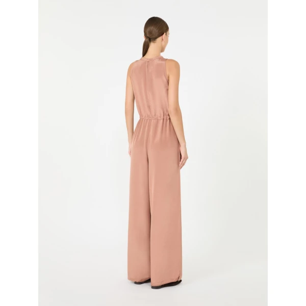 Max Mara Materia Silk Crepe de Chine Jumpsuit in Antique Rose | Jumpsuit | Luxury Shoes 
