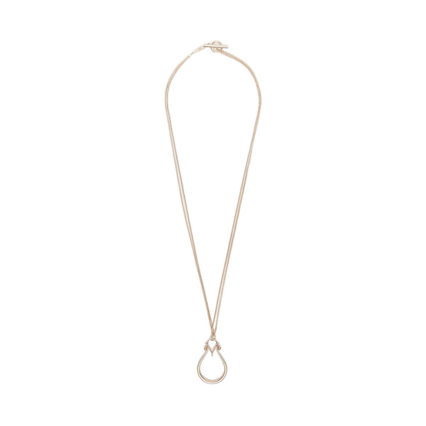 Max Mara Mbaroque Monogram Pendant Necklace in Gold | Women | Luxury Shoes 