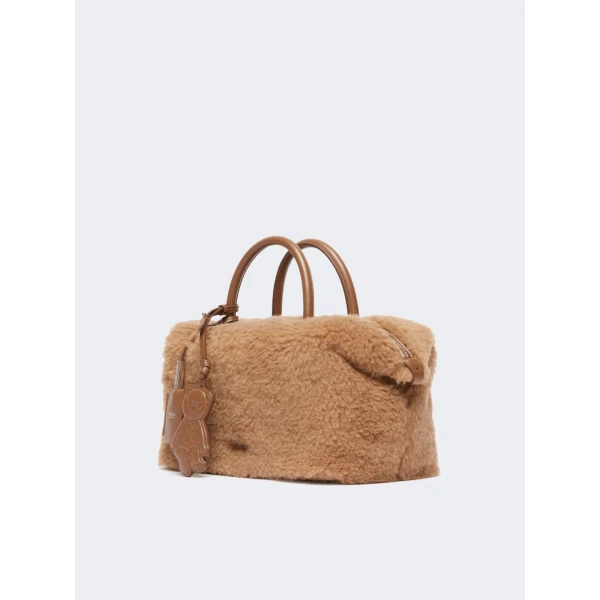 Max Mara Medium Camel Teddy Boston Bag in Camel | Totes & Top-Handle Bags | Luxury Shoes 