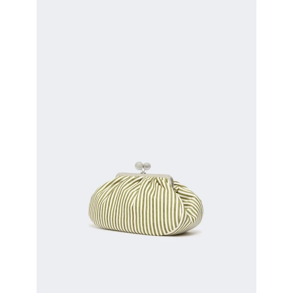 Max Mara Medium Medium Pasticcino Bag in Printed Nappa, Olive Green | Clutch Bags | Luxury Shoes 