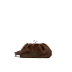 Max Mara Medium Sheepskin Pasticcino Bag in Caramel | Clutch Bags | Luxury Shoes 