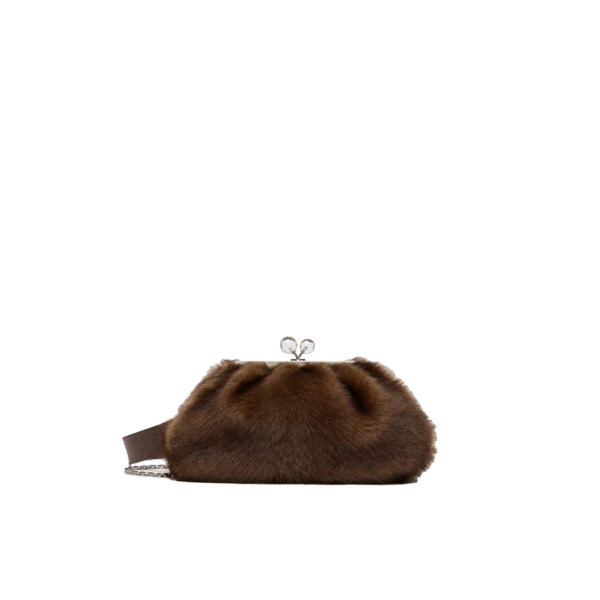 Medium Sheepskin Pasticcino Bag in Caramel