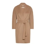 Max Mara Messi Double-Faced Wool Robe Coat in Camel | Wool Coat | Luxury Shoes 