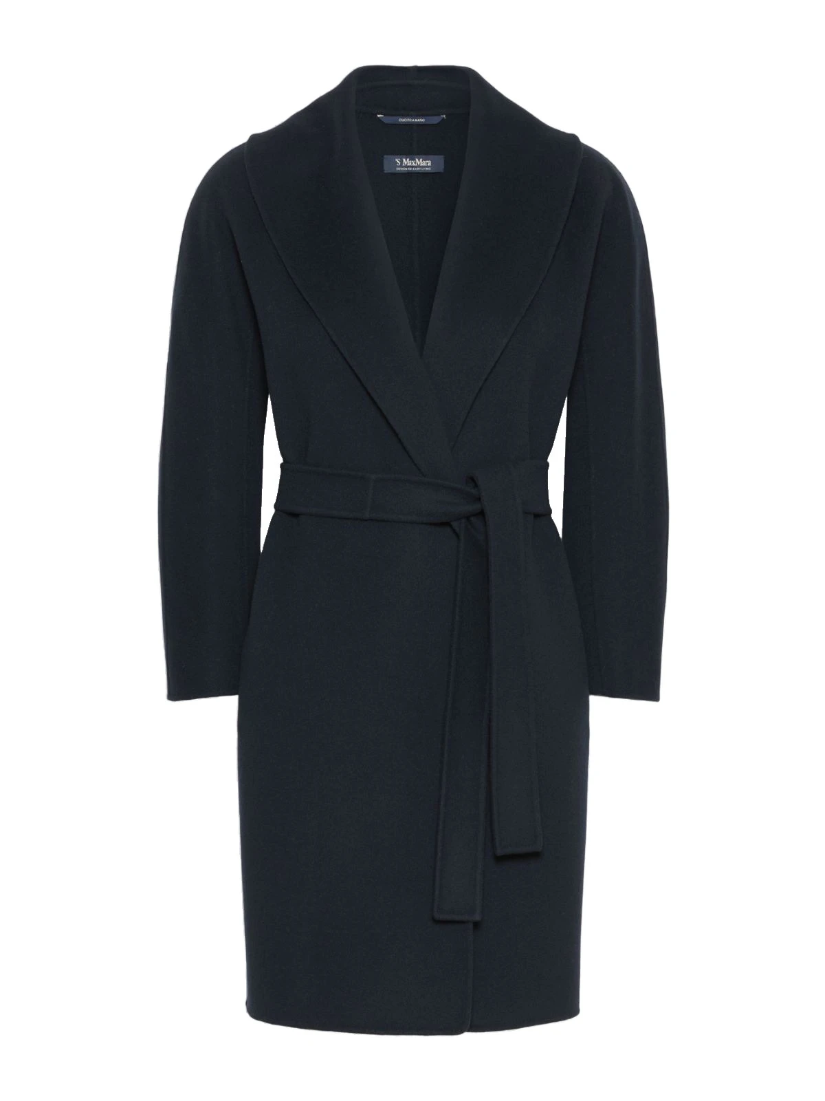 Max Mara Messi Double-Faced Wool Robe Coat in Midnight Blue Max Mara Messi Double-Faced Wool Robe Coat in Midnight Blue | Wool Coat | Luxury Shoes