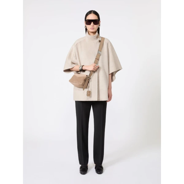 Max Mara Micro Split Leather Handbag in Mud | Mini Bags | Luxury Shoes 