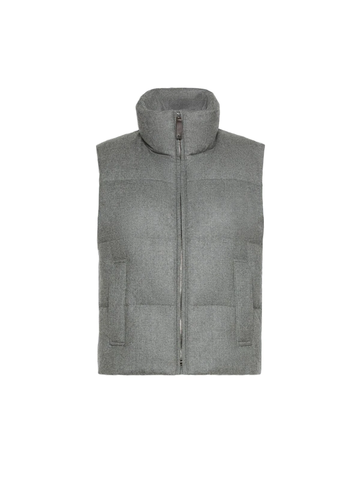Max Mara Milord Padded Cashmere Blend Gilet in Medium Grey Max Mara Milord Padded Cashmere Blend Gilet in Medium Grey | Vests | Luxury Shoes