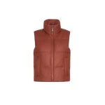 Max Mara Milord Padded Cashmere Blend Gilet in Rust | Vests | Luxury Shoes 