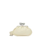 Max Mara Milvanew Medium Nappa Pasticcino Bag in Ivory | Clutch Bags | Luxury Shoes 