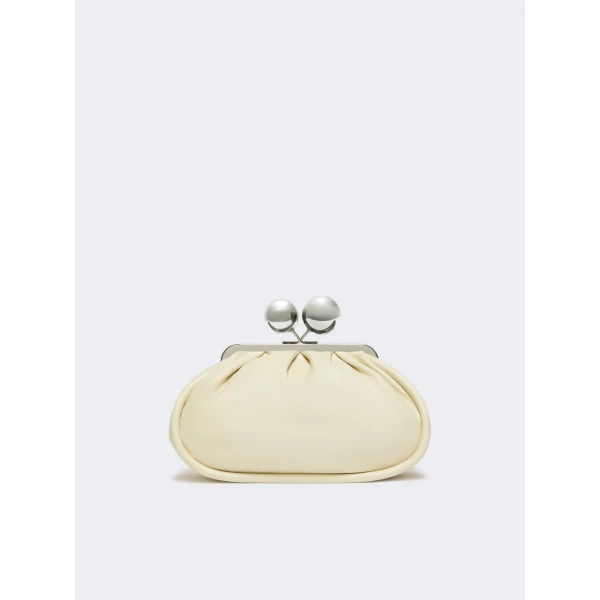 Max Mara Milvanew Medium Nappa Pasticcino Bag in Ivory | Clutch Bags | Luxury Shoes 