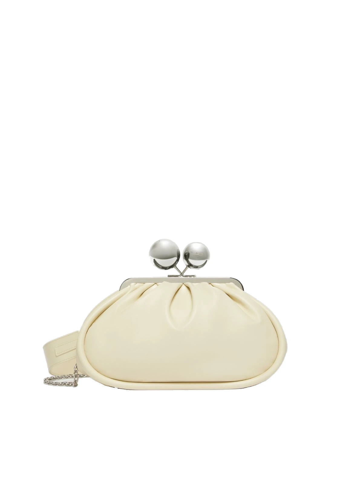 Max Mara Milvanew Medium Nappa Pasticcino Bag in Ivory Max Mara Milvanew Medium Nappa Pasticcino Bag in Ivory | Clutch Bags | Luxury Shoes