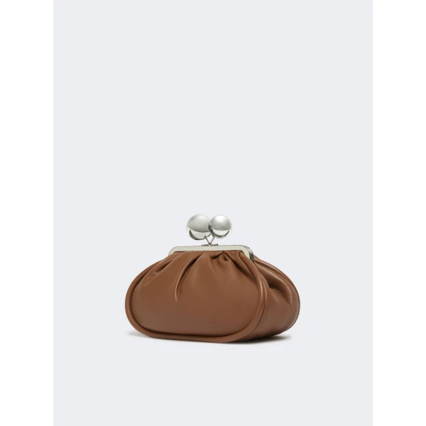 Max Mara Milvanew Medium Nappa Pasticcino Bag in Tobacco | Clutch Bags | Luxury Shoes 