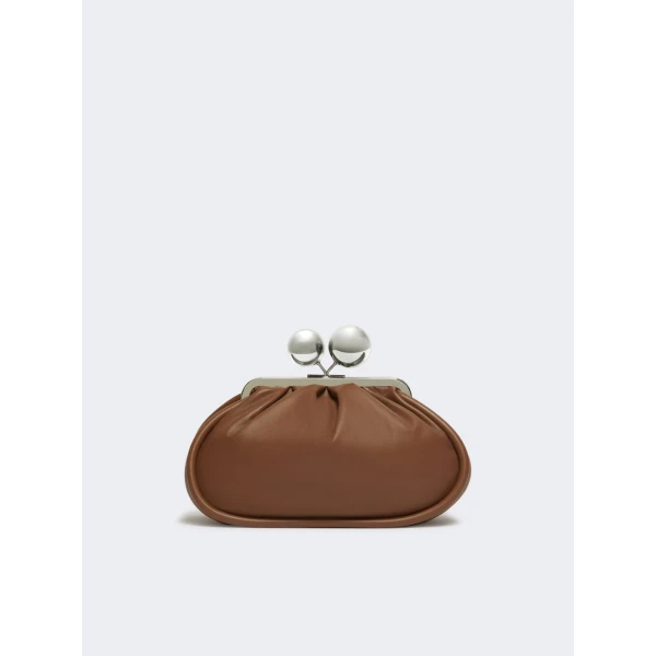 Max Mara Milvanew Medium Nappa Pasticcino Bag in Tobacco | Clutch Bags | Luxury Shoes 