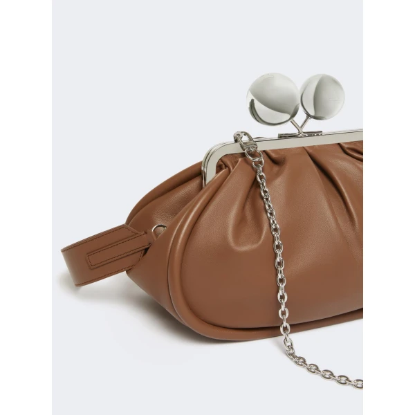 Max Mara Milvanew Medium Nappa Pasticcino Bag in Tobacco | Clutch Bags | Luxury Shoes 