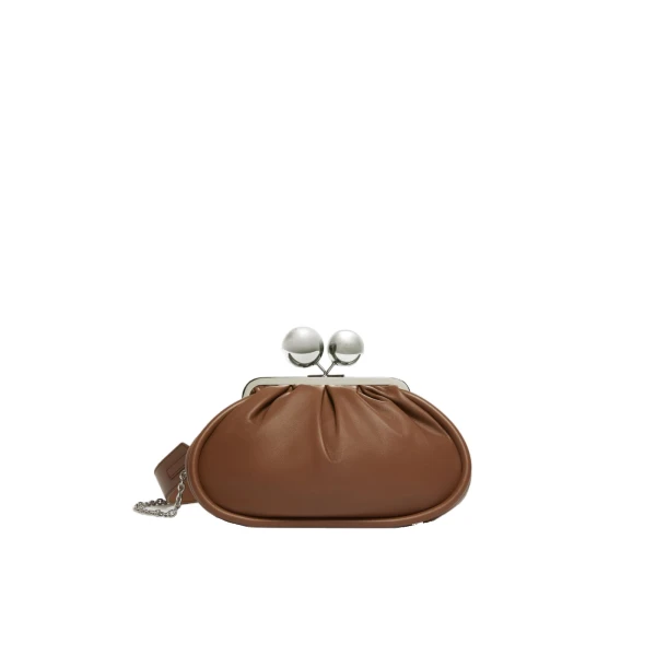 Milvanew Medium Nappa Pasticcino Bag in Tobacco